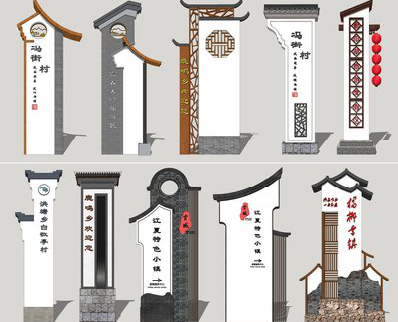 天峨美丽乡村标识标牌有哪些分类？